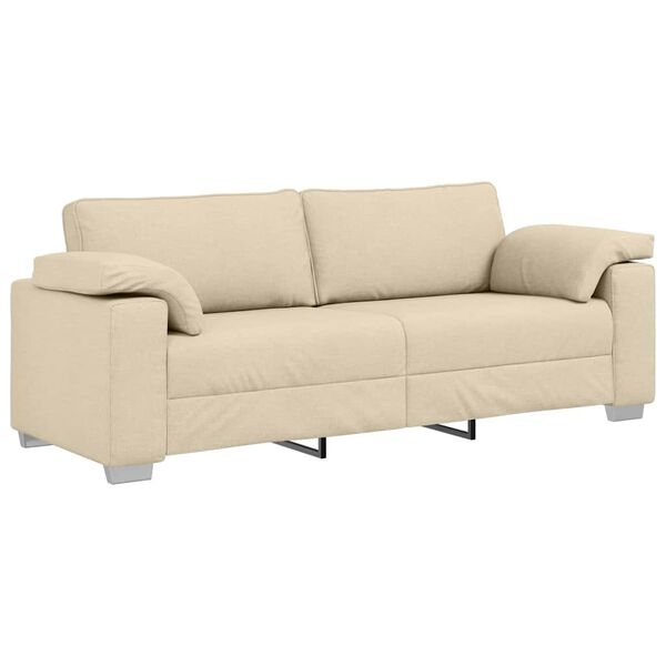 vidaXL Sofa Cream 86.22 x 30.31 x 32.28 in Fabric