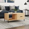 vidaXL Coffee Table Sonoma Oak Engineered Wood, Iron 35.4 x 19.7 x 15.7 in