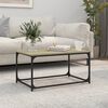 vidaXL Coffee Table Sonoma oak, black