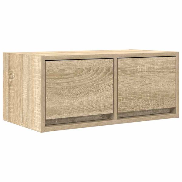 vidaXL TV Cabinet Sonoma Oak Engineered Wood Small TV Cabinet