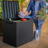 Keter Outdoor Storage Box Anthracite Plastic PP Large Durable