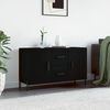 vidaXL Sideboard Black Engineered wood and metal Medium Sideboard