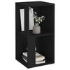vidaXL Corner Cabinet Black Engineered Wood Compact Corner Cabinet