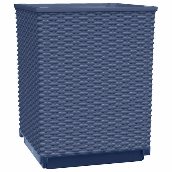 vidaXL Planter Set of 2 Blue Grey Polypropylene Medium