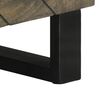 vidaXL TV Cabinet Black Solid Mango Wood Medium TV Cabinet Rectangular