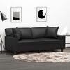 vidaXL 2-seater Sofa Black