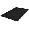 vidaXL Doormat Black PVC backing, Polyester surface 35.4 x 23.6 in