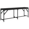 vidaXL Dining Bench Black