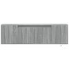 vidaXL TV Wall Cabinet Grey sonoma Engineered wood 53.1x12.2x15.6 in