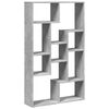 vidaXL Bookcase Concrete Grey Engineered Wood 28.3 x 7.9 x 47.2 in