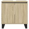 vidaXL Bathroom Cabinet Sonoma oak Engineered wood Standard