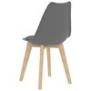 vidaXL Dining Chair Set of 2 Grey