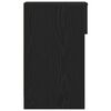 vidaXL Bedside Cabinet Black Oak Engineered Wood Compact Bedside Cabinet
