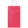 vidaXL Paper Bags 250 pcs with Handles Pink 8.3x4.3x14.2"