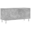 vidaXL Record Cabinet Concrete Grey Engineered wood, iron