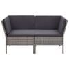 vidaXL Garden Lounge Set Grey