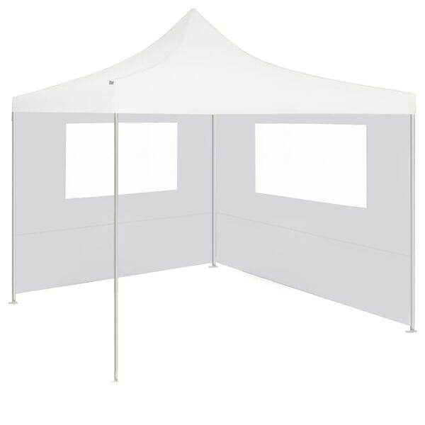 vidaXL Gazebo Sidewall with Windows 13.1'x6.6' White