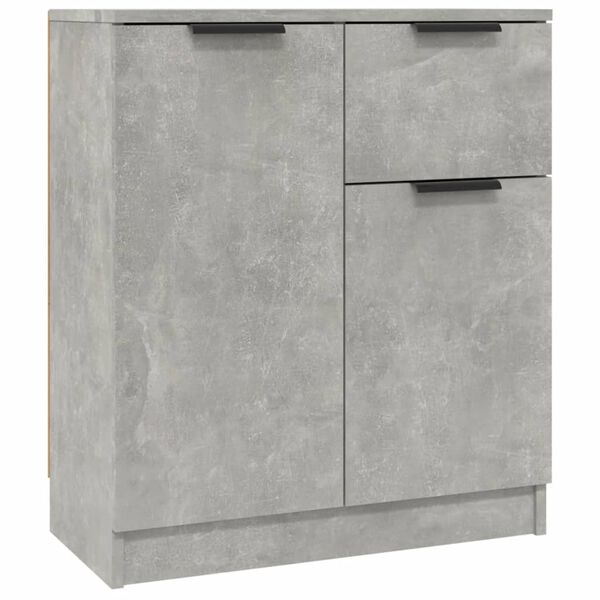 vidaXL Sideboard Concrete Gray 23.6"x11.8"x27.6" Engineered Wood