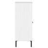 vidaXL Bookcase White Solid pine wood, metal Medium Bookcase