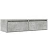 vidaXL TV Cabinet Concrete Gray Engineered Wood Medium TV Cabinet