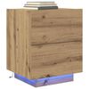 vidaXL Bedside Cabinet Artisan Oak 17.72 x 15.75 x 21.65 in