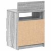 vidaXL Bedside Cabinet Set of 2 Grey Sonoma Engineered wood Medium