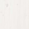 vidaXL Garden Planter White Solid pinewood 31.5 x 31.5 x 18.1 in