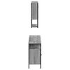 vidaXL Bathroom Furniture Set Grey sonoma