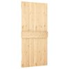 vidaXL Sliding Door with Hardware Set 39.4x82.7" Solid Wood Pine