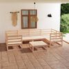 vidaXL Garden Lounge Set Natural wood Solid pine wood (untreated) Medium