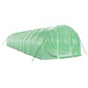 vidaXL Greenhouse Green Polyethylene (PE) and galvanized steel Large