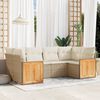 vidaXL Garden Sofa Set Beige and Cream