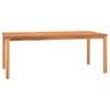 vidaXL Garden Dining Set Natural teak color