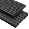 vidaXL WPC Solid Decking Boards with Accessories 32.8 '² 7.2 ' Black (5x45008)
