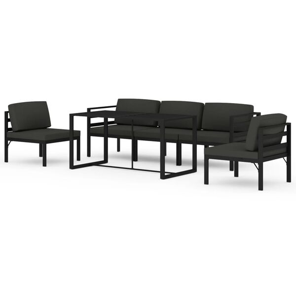 vidaXL Garden Lounge Set Anthracite