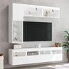vidaXL TV Wall Cabinet Set White Engineered wood Large