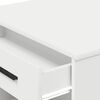 vidaXL Desk White Engineered wood Medium Desk Rectangular