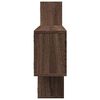 vidaXL Wall Shelf Brown Oak 65.9x7.1x26.8" Engineered Wood