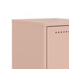 vidaXL Bedside Cabinet Set of 2 Pink Steel Medium Storage