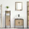vidaXL Bathroom Furniture Set with Shelf 3 pcs Brown 60 x 33 x 60 cm
