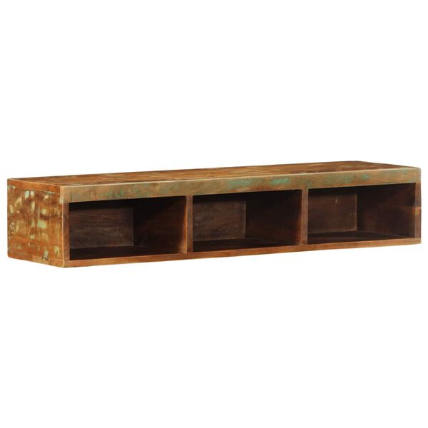 vidaXL Wall-Mounted TV Cabinet Multicolor Solid Reclaimed Wood Compact