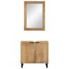 vidaXL Bathroom Furniture Set Brown Solid Mango Wood Medium