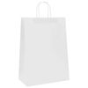 vidaXL Paper Bags 250 pcs with Handles White 32x17x44 cm