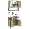 vidaXL Bathroom Furniture Set Sonoma oak Engineered wood Medium