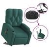 vidaXL Stand Up Massage Recliner Chair Dark Green