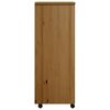 vidaXL Rolling Cabinet Honey Brown Solid pine wood, engineered wood, plastic