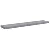vidaXL Wall Shelf Set of 4 Grey Honeycomb MDF and metal