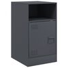 vidaXL Bedside Cabinet Set of 2 Anthracite Cold-rolled steel Medium