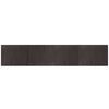 vidaXL Rug Dark brown Bamboo, Polypropylene 31.5 x 157.5 in Non-slip
