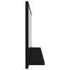 vidaXL Bathroom Mirror Black 31.5"x4.1"x14.6" Engineered Wood